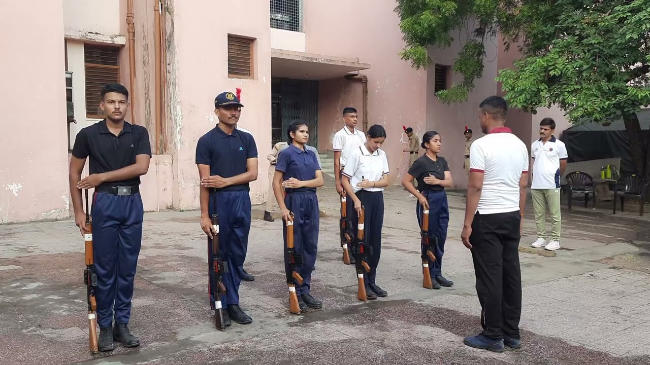 Gaurd of honour with rifle 