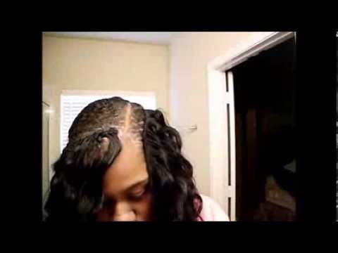 Braidless Sew In With Natural Part No Glue Youtube