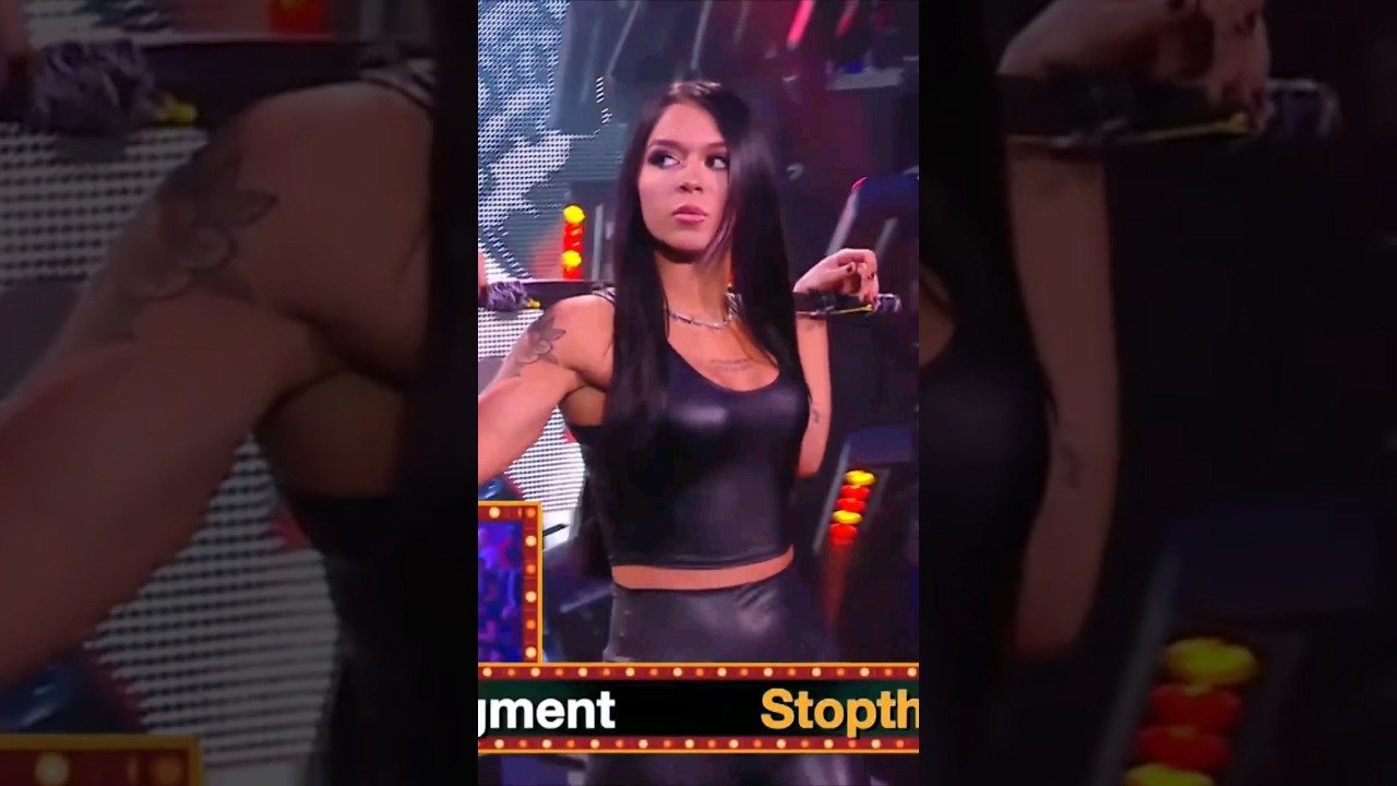 Cora Jade attitude entrance in ring🔥♥️