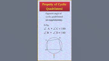 property of cyclic quadrilateral I Maths Formulae