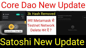 Satoshi Core Mining New Update | Core Dao New Update | Core Launching Update | Satoshi | Core