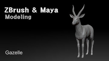 [ZBrush & Maya] Modeling a Gazelle (Part 07 - Smoothing)