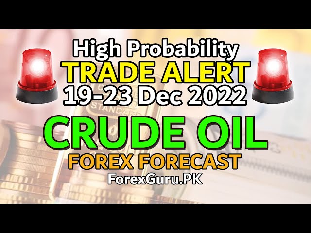 Crude Oil - High Probability Price Action Trade Alert 19-23 Dec 2022 By ForexGuru.Pk - ForexGuru.Pk