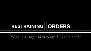Restraining Orders and Injunctions for Businesses