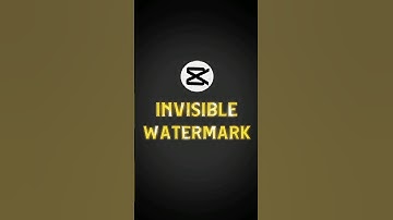 Capcut | Invisible Watermark Tutorial 💀🔥 | #shorts #tutorial