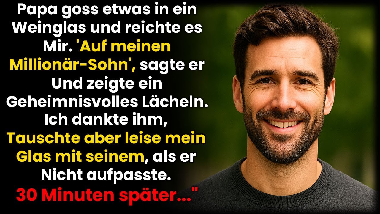 Beim Familienessen mischte mein Vater etwas in mein Glas ÔÇô ich vertauschte es mit seinem...