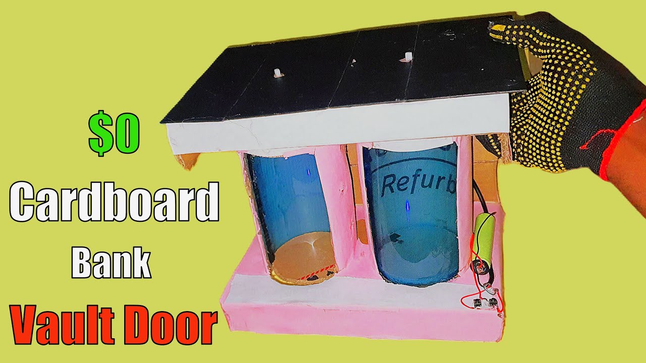 How to buid a Cardboard Bank Vault Door That ACTUALLY Rolls! 🏦🔥 DIY Prototype”