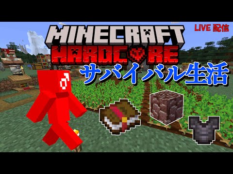 【マイクラ】朝活マイクラ配信！ハードコアでサバイバル生活！！エンチャントしたりネザライトとったりする～Part4【Minecraft】