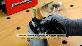 Attaching HC-130 Accessories to Handpiece (Collet Type)