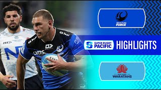 HIGHLIGHTS | FORCE v WARATAHS | Super Rugby Pacific 2024 | Round 13