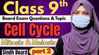 🔥 Mitosis and Meiosis Complete Explanation | Class 9 Biology Chapter # 5 Cell Cycle | Sindh Board 