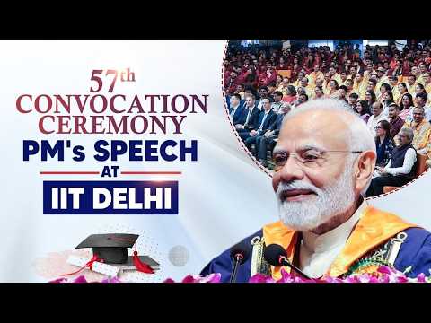 PM Modi addresses the 57th Convocation Ceremony of the IIT Delhi