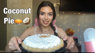 ASMR|| Coconut Cream Pie Mukbang🥥🥣🥧 (creamy sounds, eating sounds) 