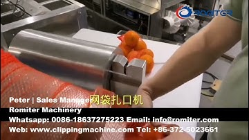 Heating Sealing Type Mesh Bag Clipping Machine