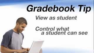 Sakai Gradebook:  View as a student