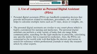 Use of computer in hospital management system