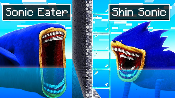 I Fooled My Friend as SONIC EATER vs SHIN SONIC in Minecraft