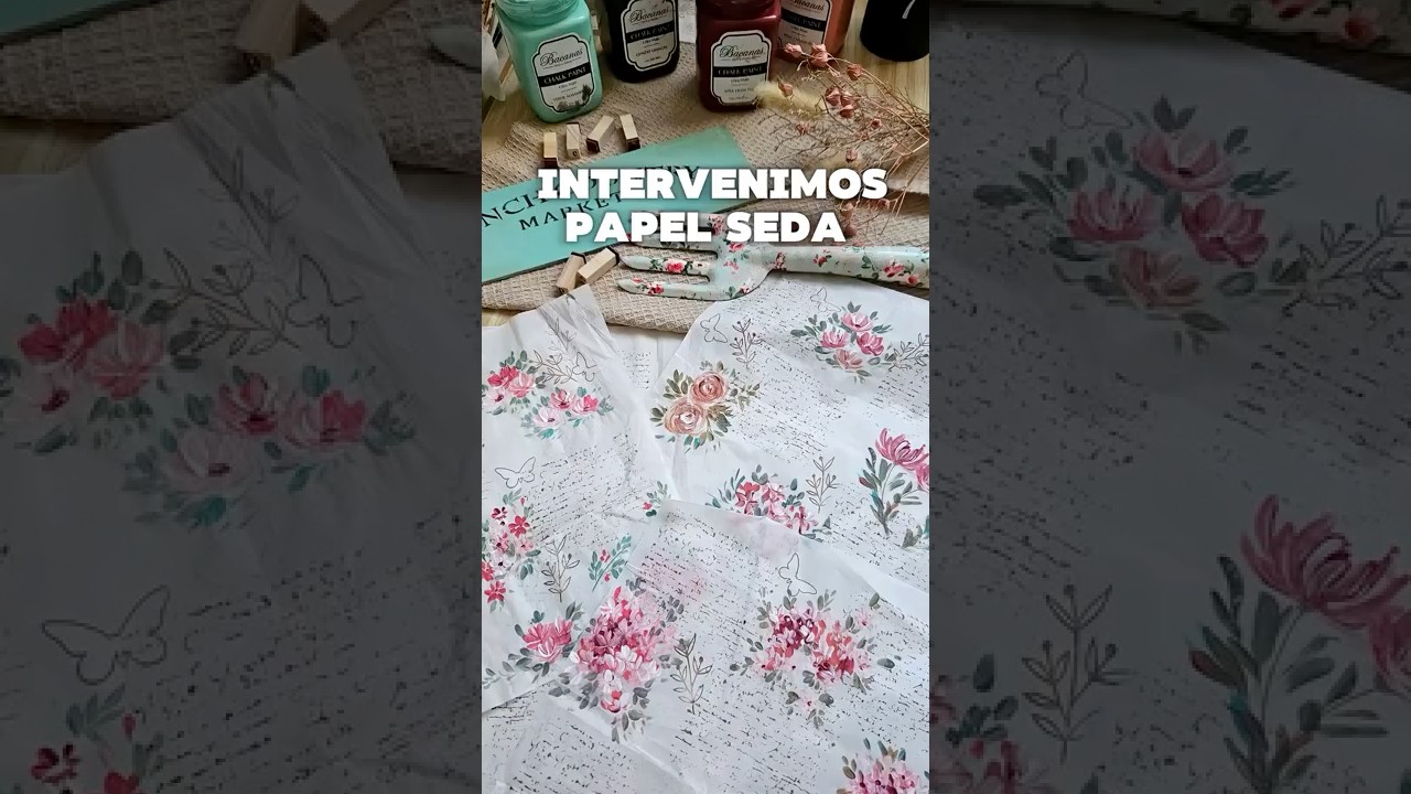 Intervenimos y diseñamos papel de seda
