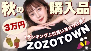 【購入品】秋のZOZOTOWNランキング上位買い漁り企画【３万円】