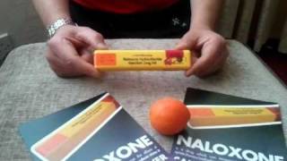 naloxone kit...talk through opening, assembly and administration.