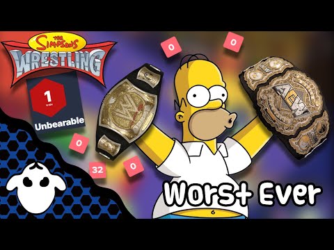 The Most Legendary Terrible Simpsons Game | Simpsons wrestling PS1