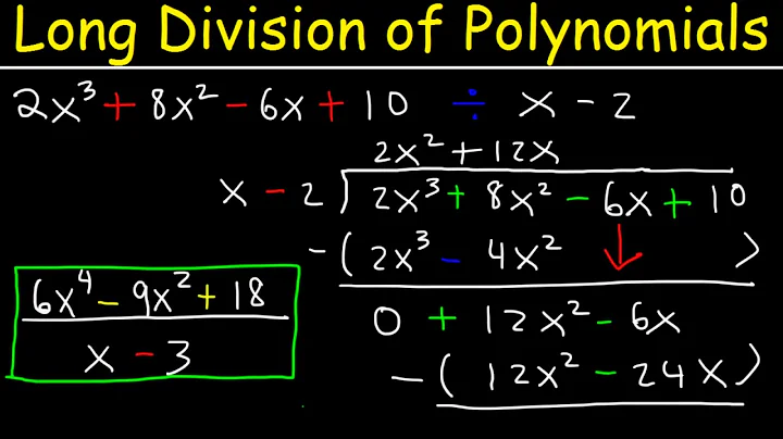 Long Division With Polynomials - The Easy Way!
