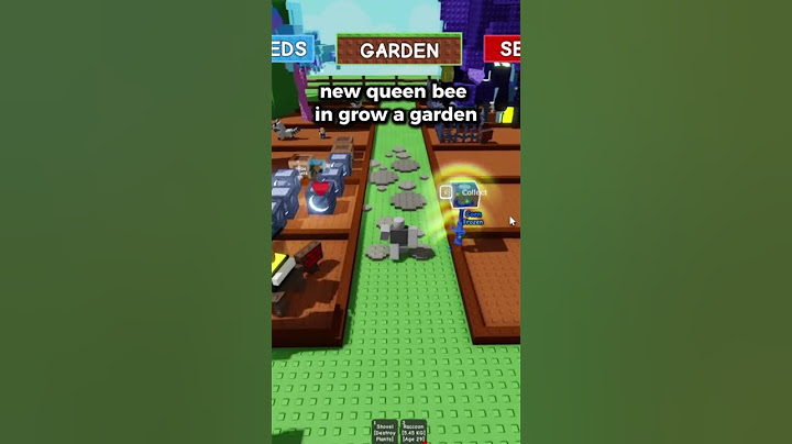 new queen bee in grow a garden #roblox #growagarden