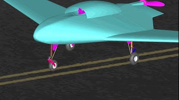 UAV landing simulation (multibody dynamics)