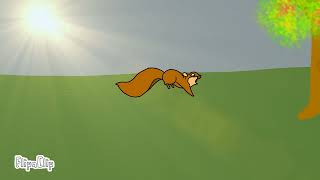 2d Animation of a running Squirrel