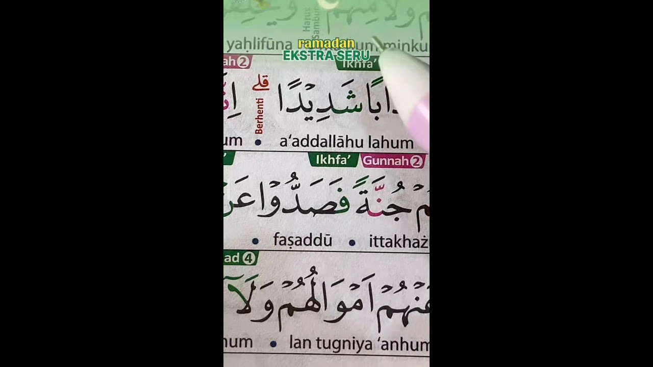 BELAJAR MENGAJI AL-QUR'AN DAN TAJWIDNYA 10 MARET 2026