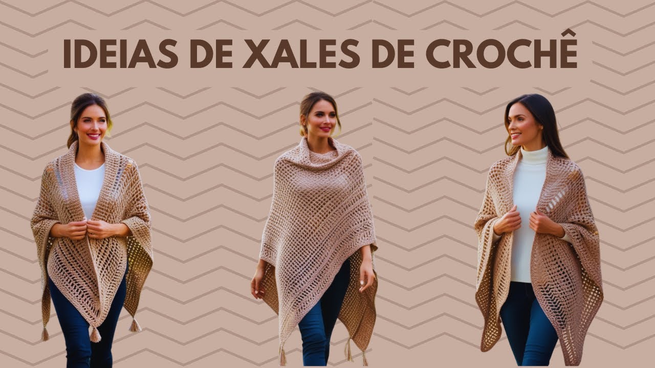 Ideias de Xales de Crochê 