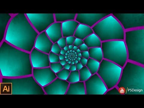 Nautilus Shell Pattern Design in Adobe Illustrator - Adobe Illustrator CC Tutorial PS Design