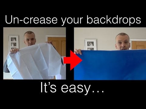 How to un-crease your backdrops