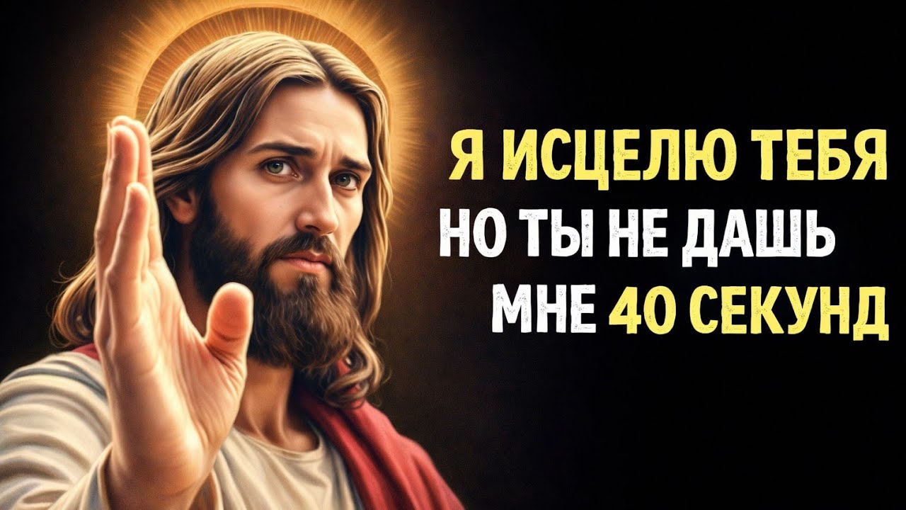🔴Я исцелю тебя, но ты не дашь мне и 40 секунд | Послание Бога сегодня | Послание Иисуса #исцеление