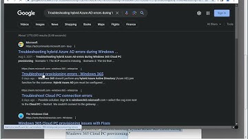Fix Windows 365 Cloud PC provisioning issues