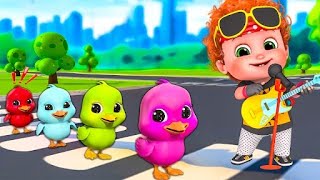 Five Little Birds (Cute Little Birds) | The Bath Song | Nursery Rhymes & Kids Songs | Amy Kids Songs