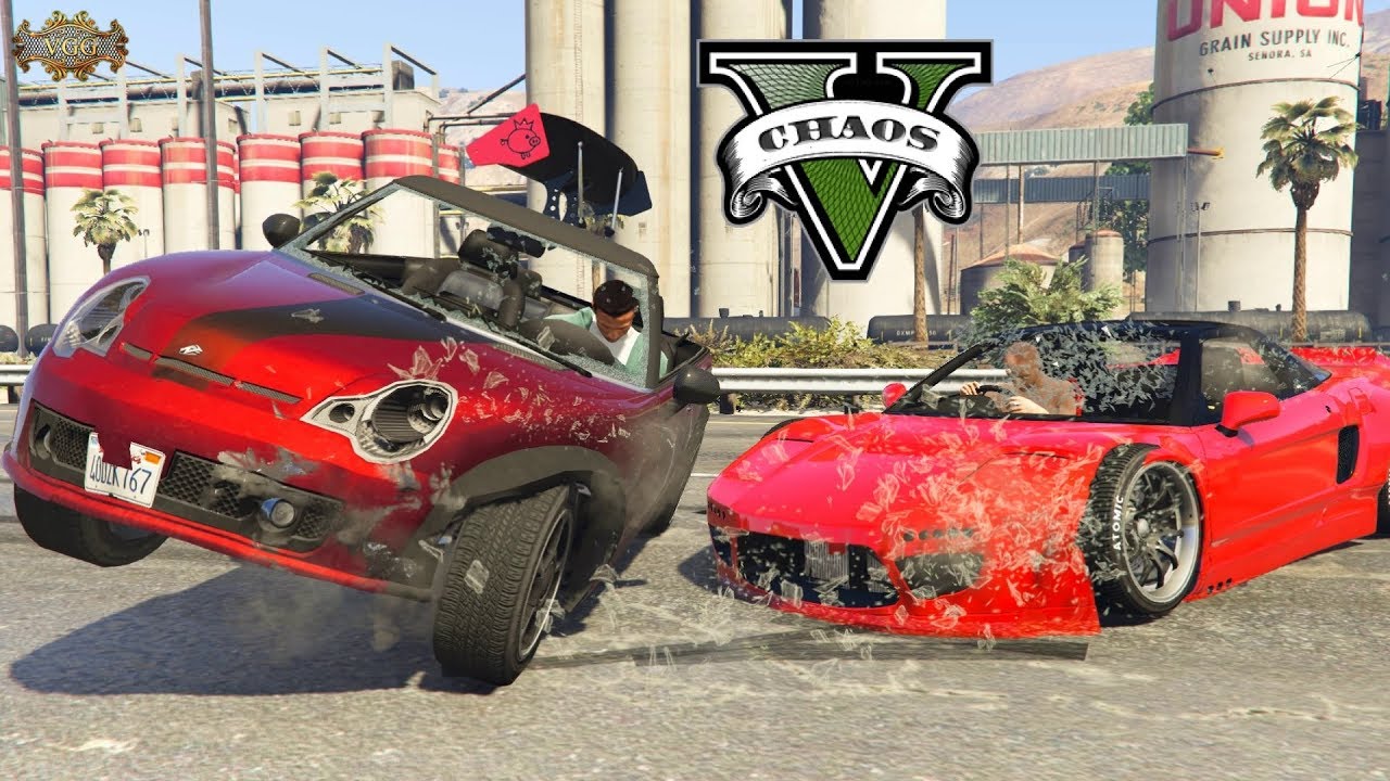 Slow Motion Car Crashes Pt. 8 GTA V - YouTube