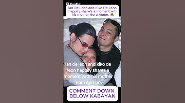 Thumbnail of Ian De Leon and Kiko De Leon happily share’s a moment with his mother Nora Aunor.  #viralvideo #news