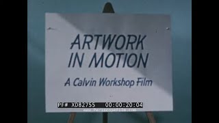 ' ARTWORK IN MOTION '  1960s CARTOON / CEL ANIMATION FOR INDUSTRIAL FILMS  PROMO   XD82755