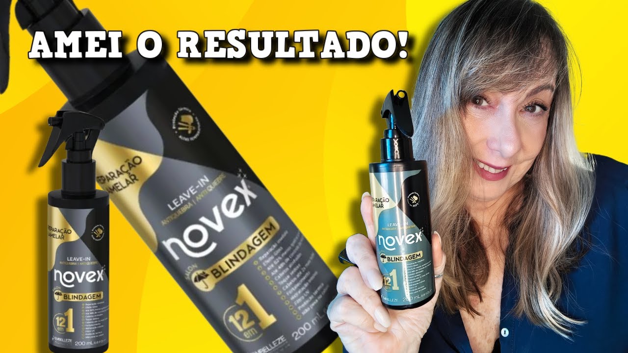NOVEX BLINDAGEM 12 EM 1 com proteção térmica low poo