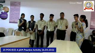 25 POs ECE-A Model JAM Practice Activity 26.05.2022
