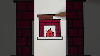 Cozy Up with Our Fireplace Coloring Page