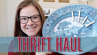 New Year Thrift Haul Beautiful Home Decor Vintage Finds Books and More