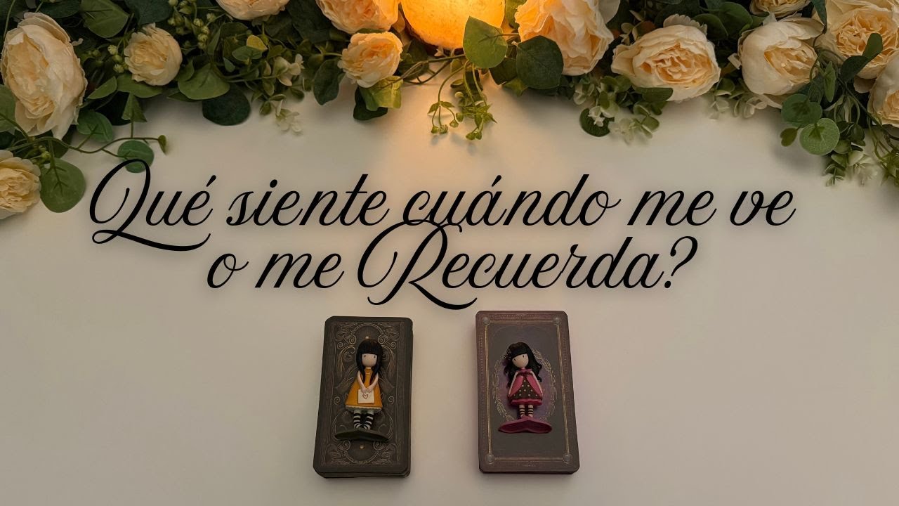 🌸💜 QUÉ SIENTE CUÁNDO ME VE O ME RECUERDA? 💜🌸 Tarot interactivo Hoy