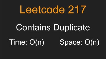 Contains Duplicate - Leetcode 217 - Python