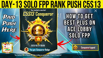 Bgmi fpp conqueor tips | Solo fpp conqueror rank push C5S13  #solofppconqueror #solofppconquerorpush