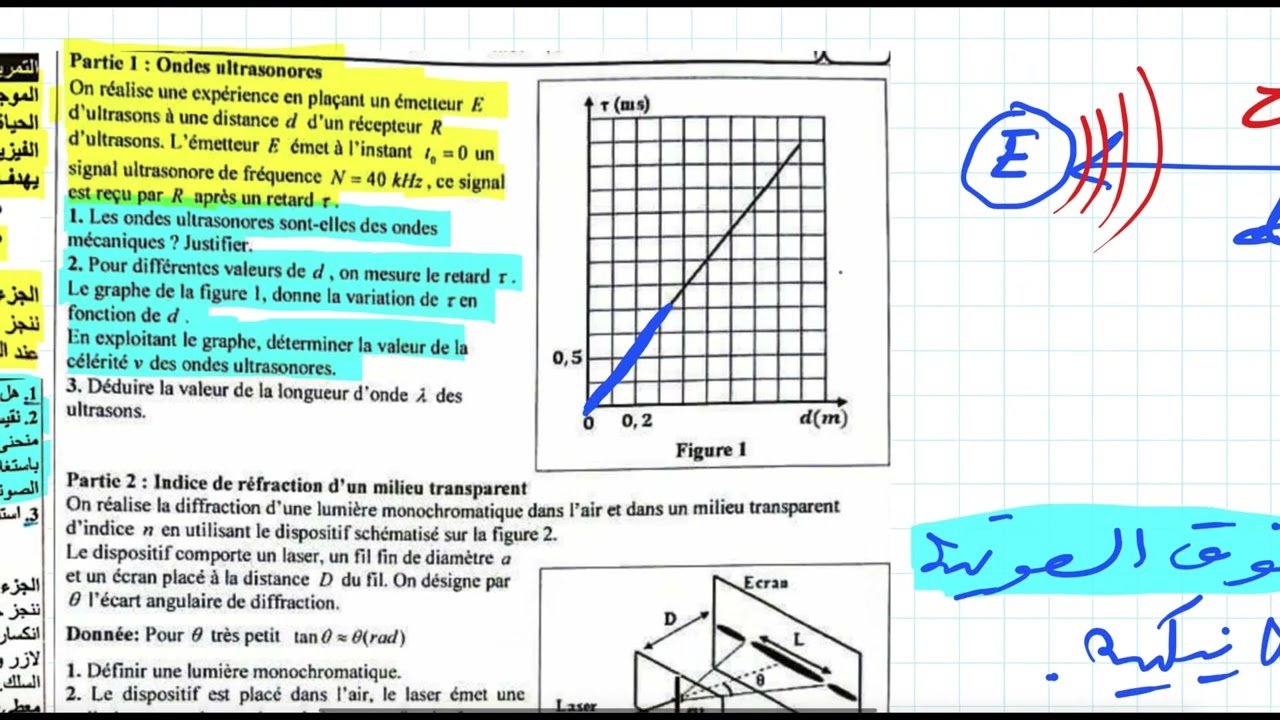 وطني الموجات -2023 الدورة العادية علوم الحياة والأرض - ( فرنسية وعربية ) 