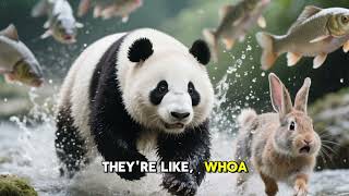 Panda & Rabbit – soft, cute characters moving joyfully together. screenshot 4
