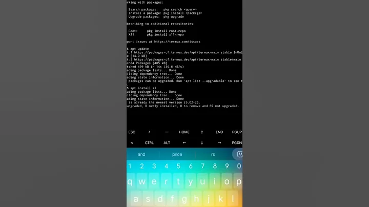 SL COMMAND  cool termux trick #termux #hacking #cyber