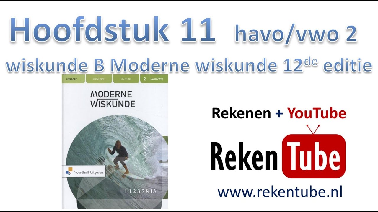 Samenvatting havo vwo klas 2 Hoofdstuk 11 Moderne wiskunde 12de editie